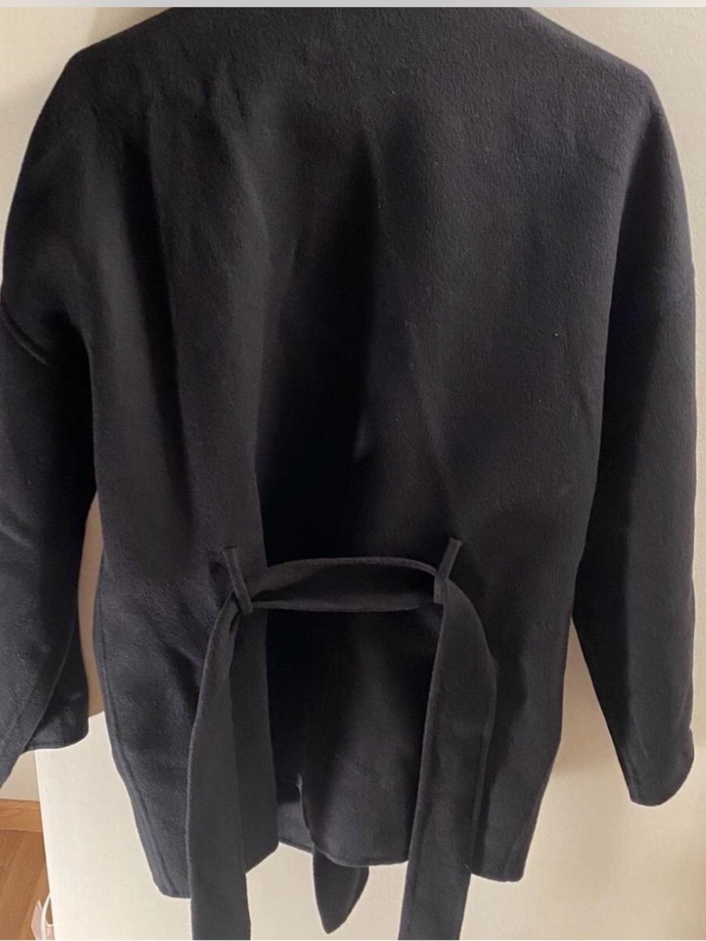 Isabel Marant black wool and cashmere wrap coat 34 - Picture 2 of 5